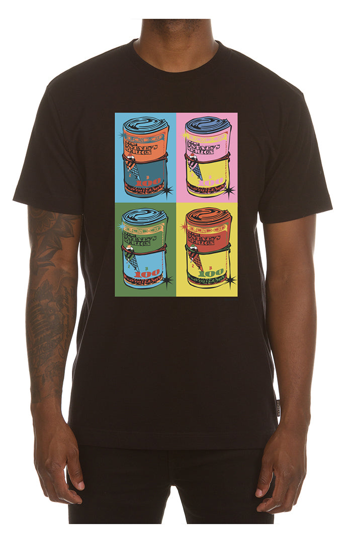 Icecream warbucks ss tee - Black