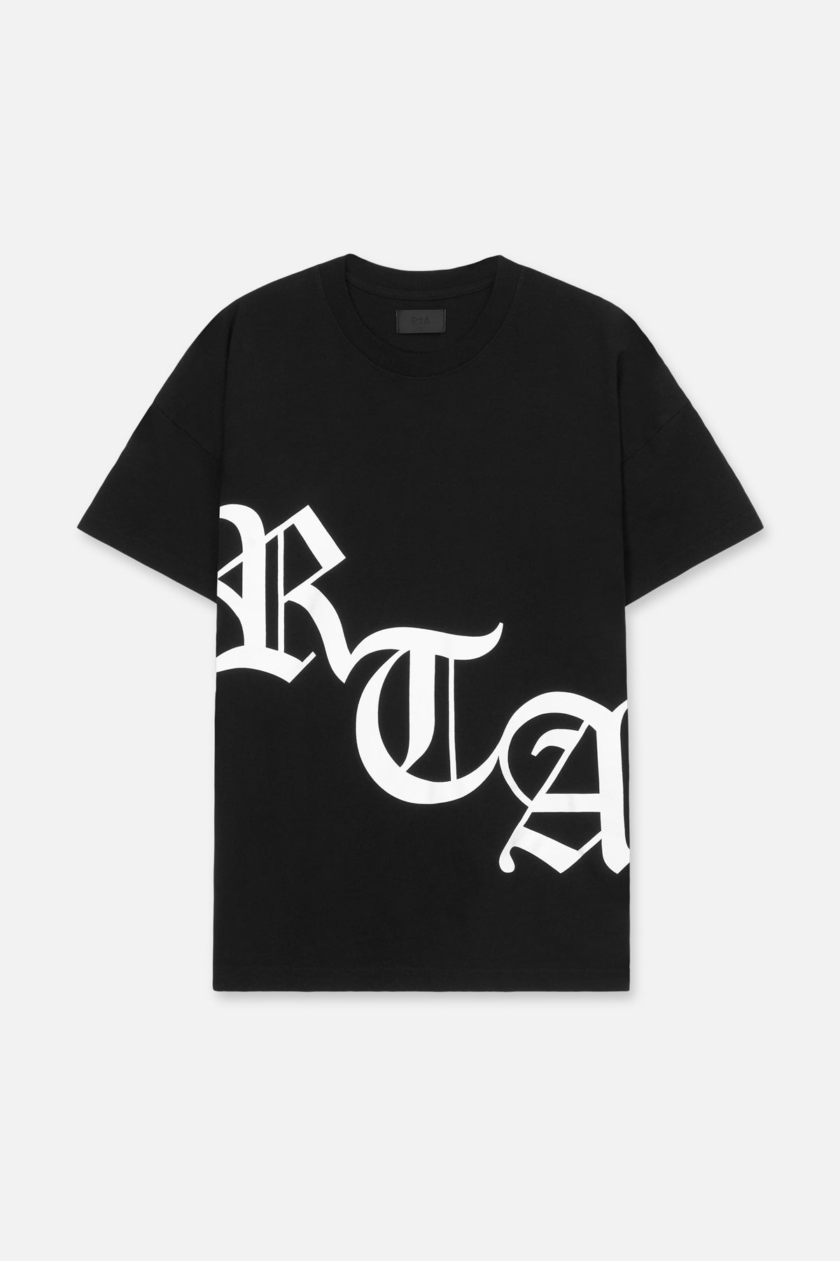 BLANK TEE FROM ASHER - BLACK WHITE RTA OLD ENGLISH