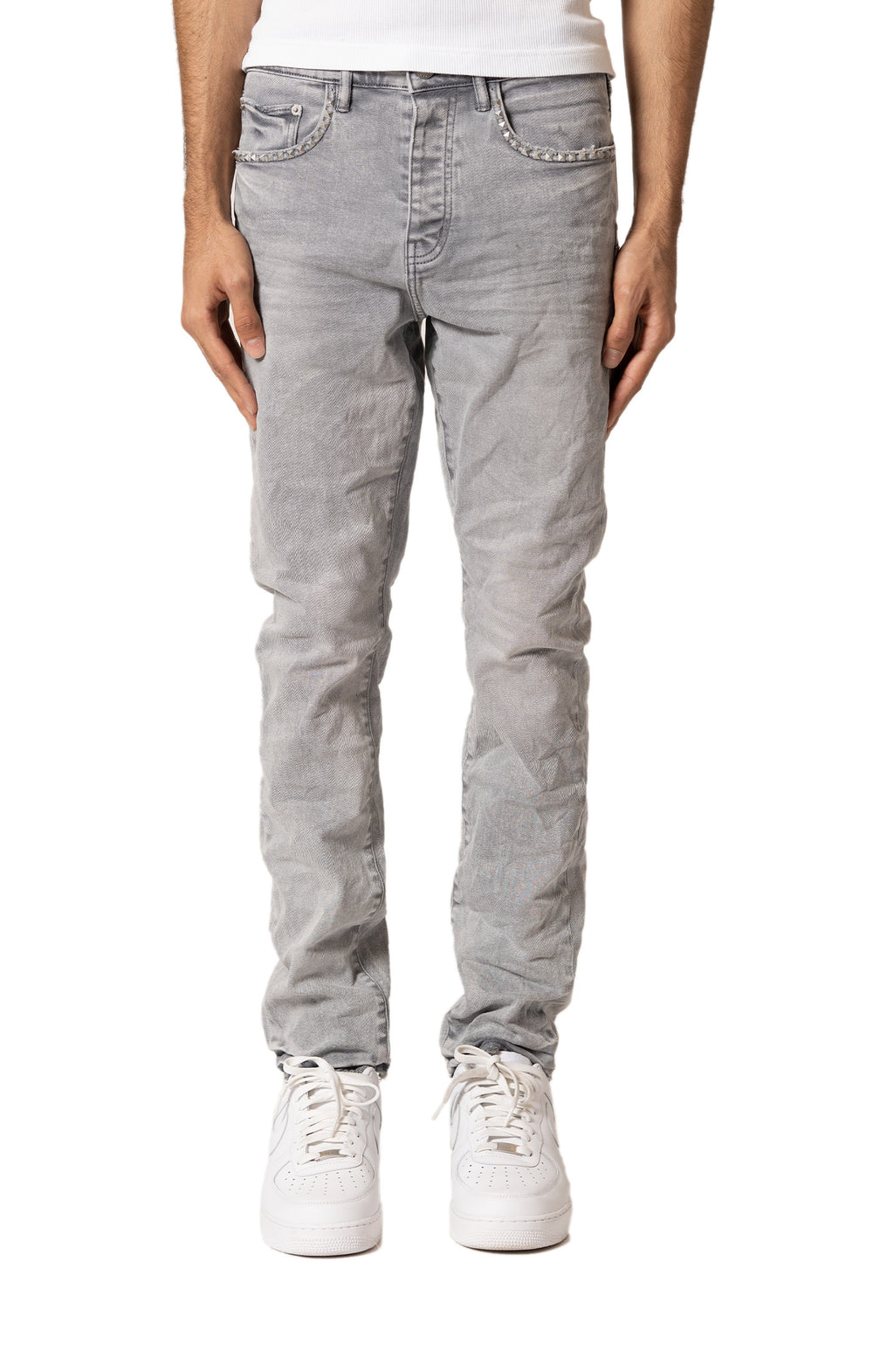 Alloy Studs Overdyed - Grey