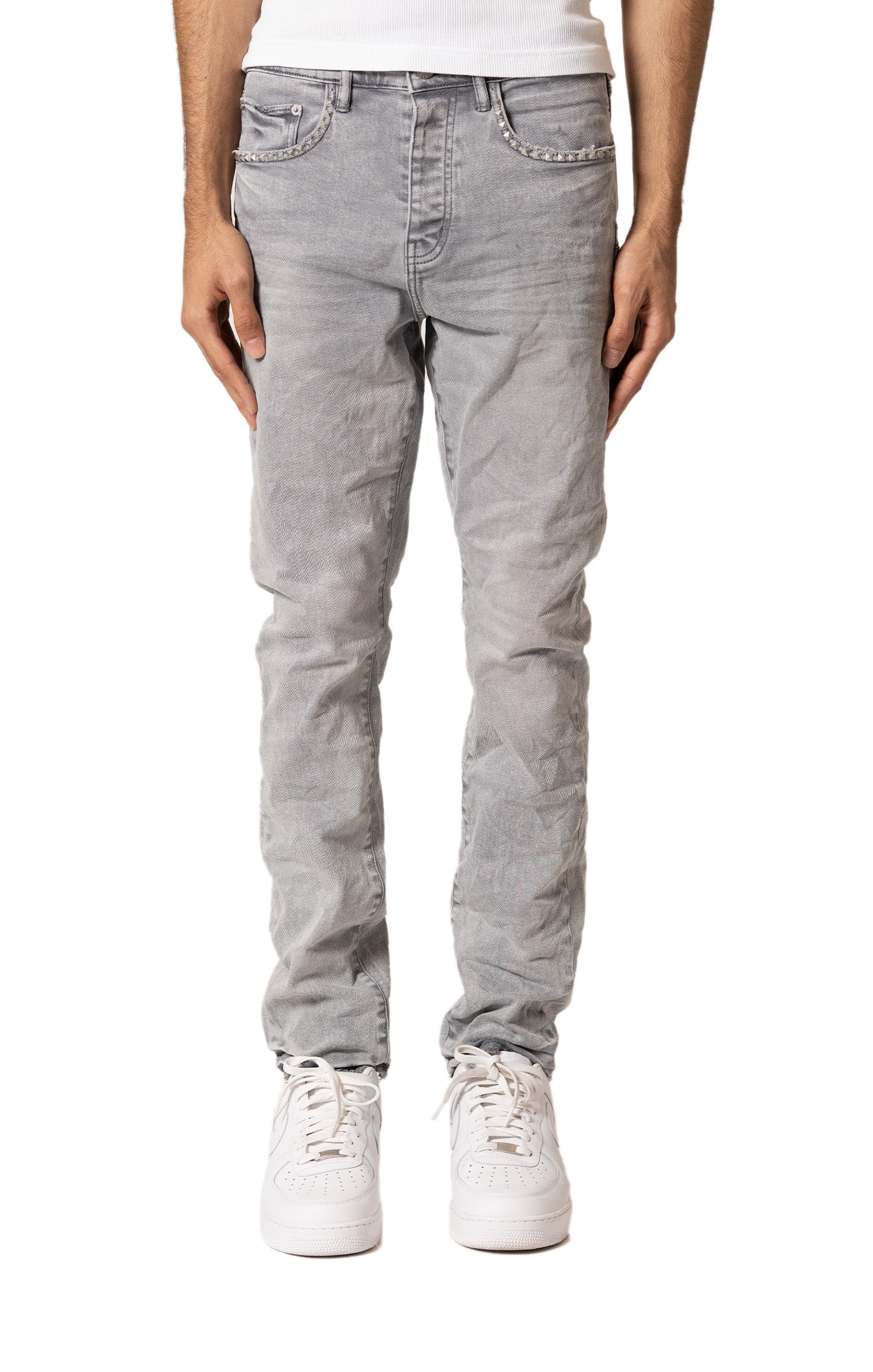 Alloy Studs Overdyed - Grey