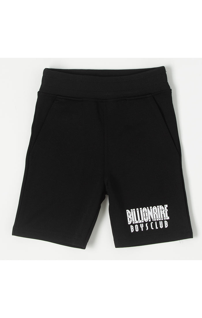 Kids bb straight font shorts - Black