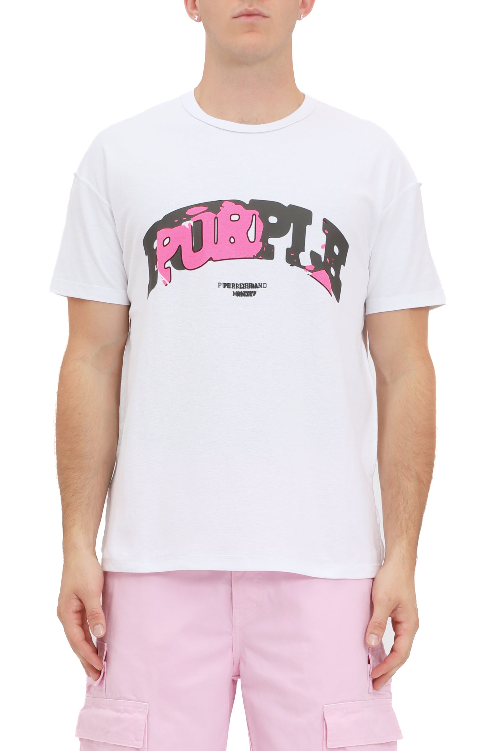 TEXTURED INSIDE OUT TEE - WHITE