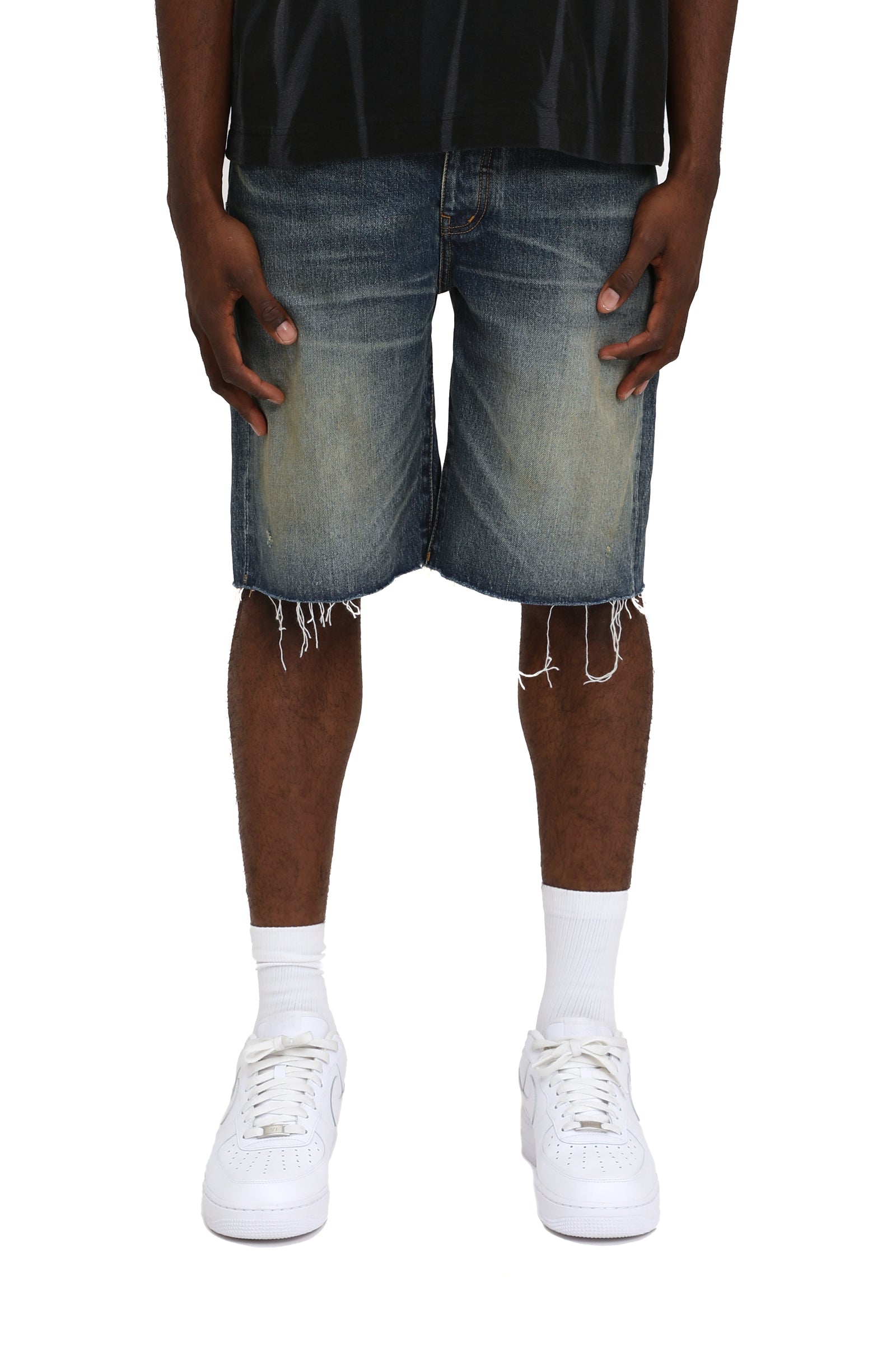 WORN VINTAGE SHORTS - MID INDIGO