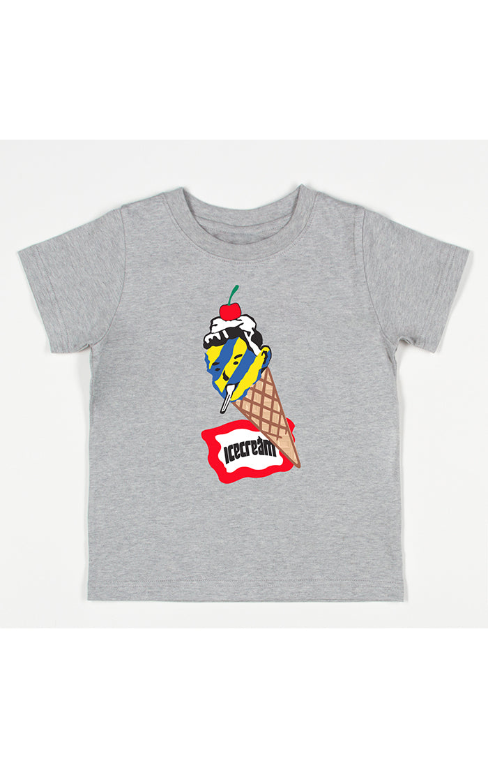 Kids coneman ss tee - Heather Grey