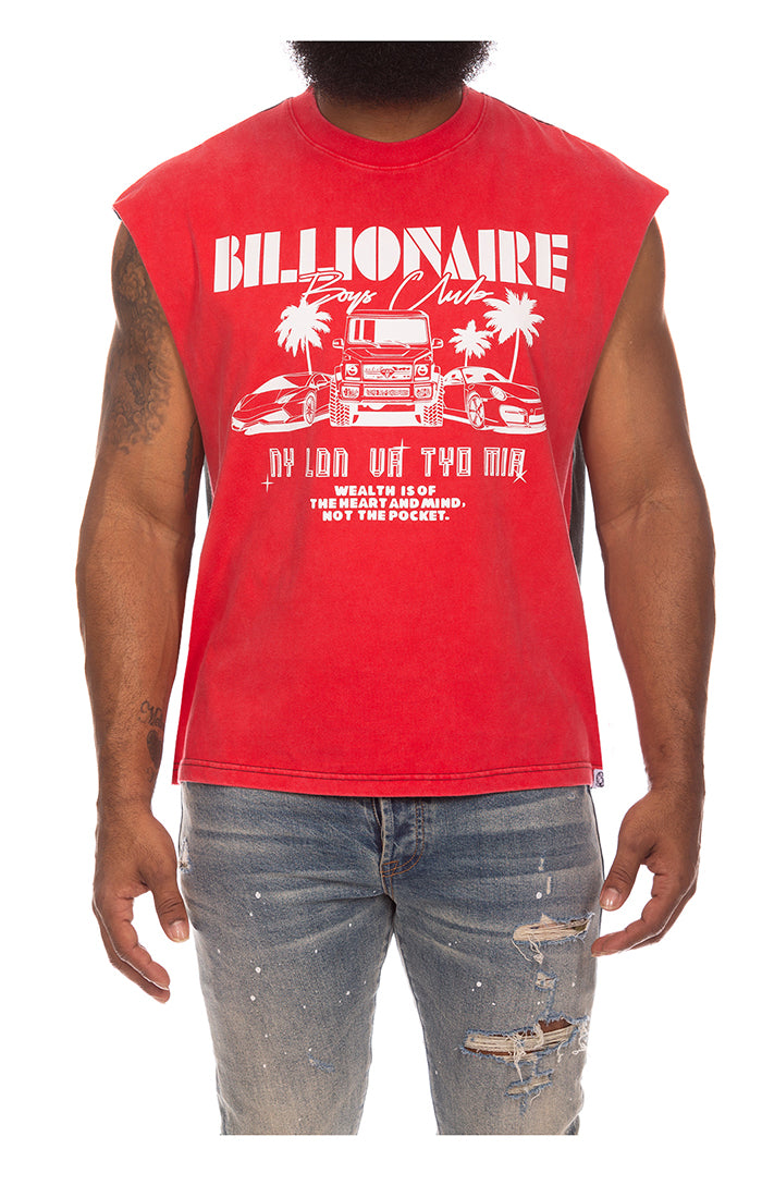 Billionaire Boys Club BB Ride SS Knit in red – view 1 of 2