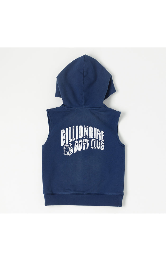 Billionaire Boys Club Kids bb sleeveless zip hoodie - Depth Blue – view 2 of 2