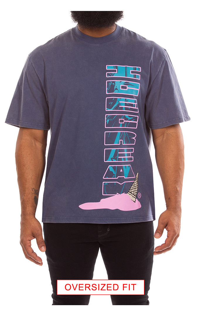 Icecream big time ss knit (oversize) - Sargasso Sea