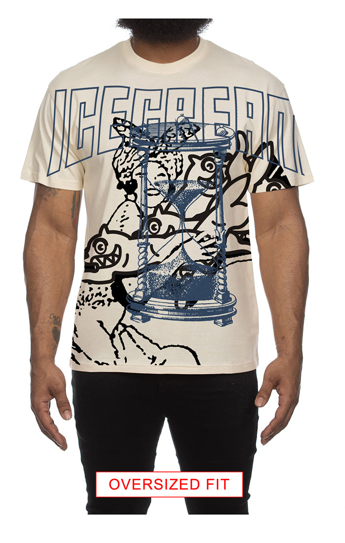 Icecream time ss knit (oversize) - Antique White