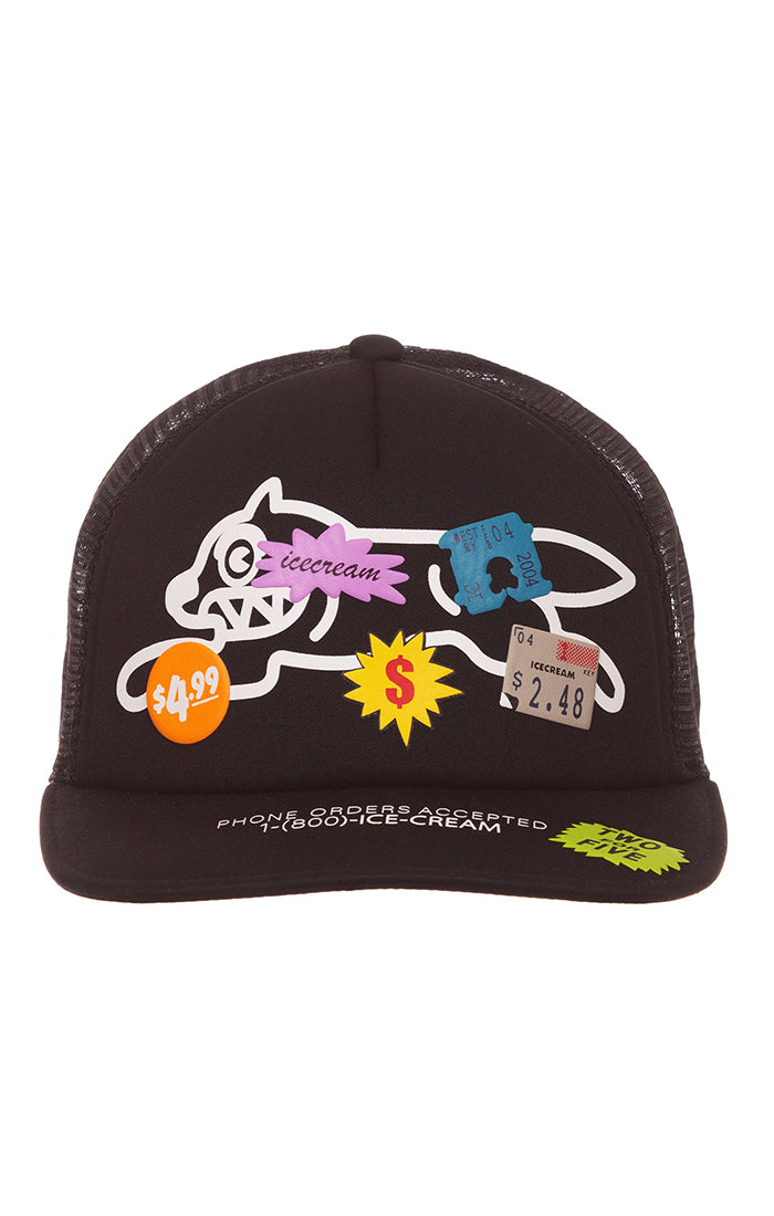 Icecream two for five trucker hat - Black