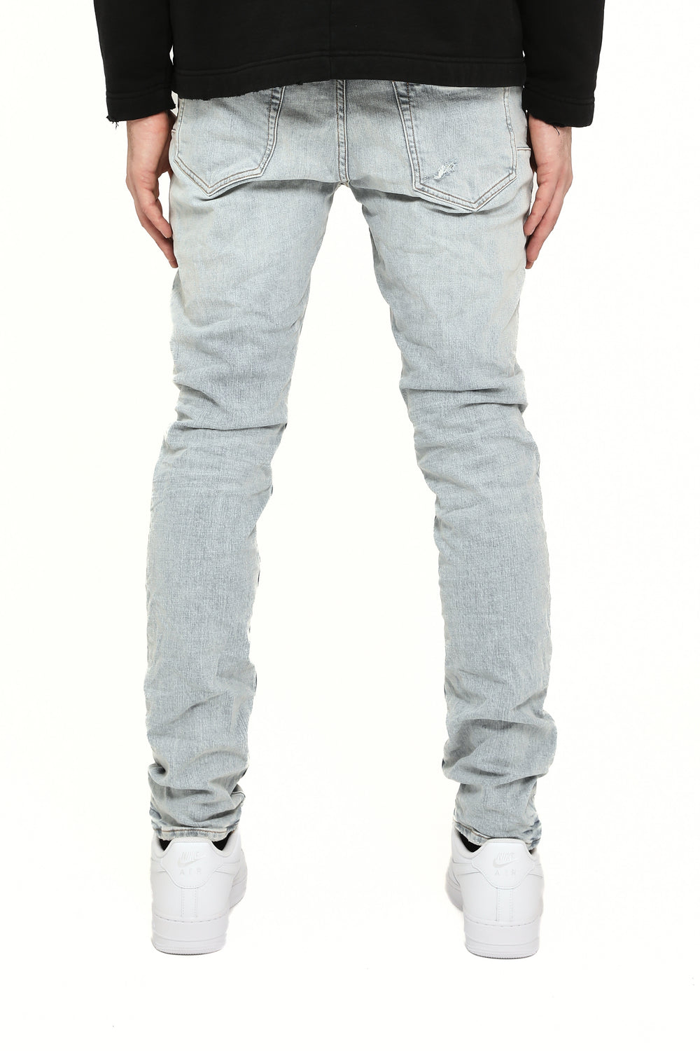 Purple Skinny Kivu Repair men's jeans in light indigo – view 2 of 2