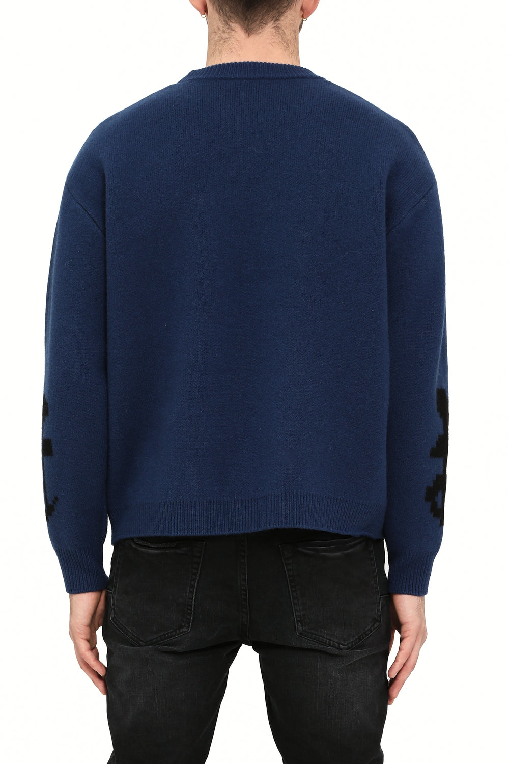 Purple Brand Jacquard Pullover Sweater in blue – view 2 of 2
