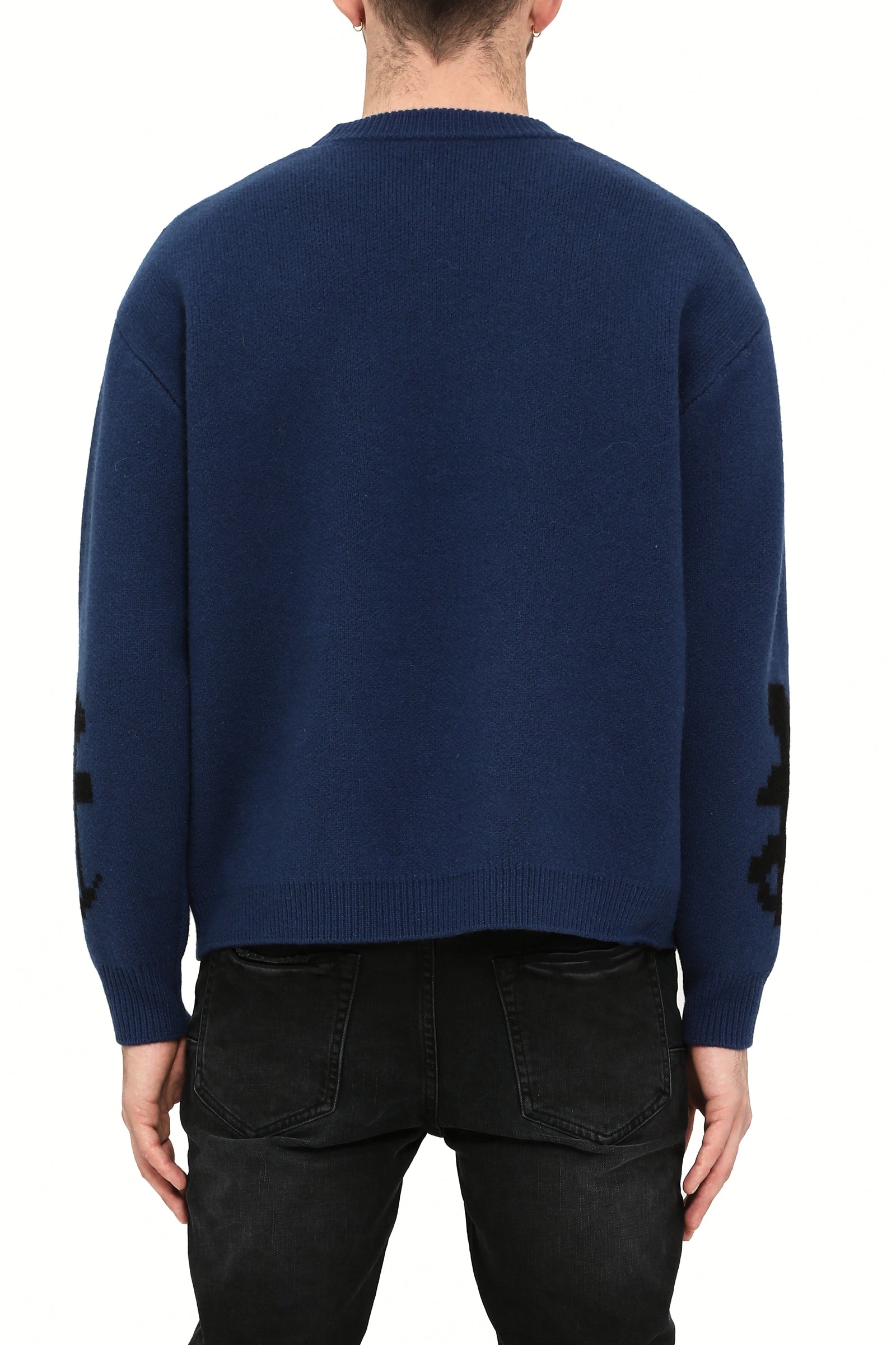 Purple Brand Jacquard Pullover Sweater in blue – view 2 of 2