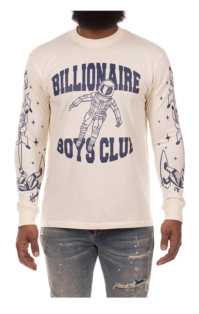 BB gravity ls knit - White
