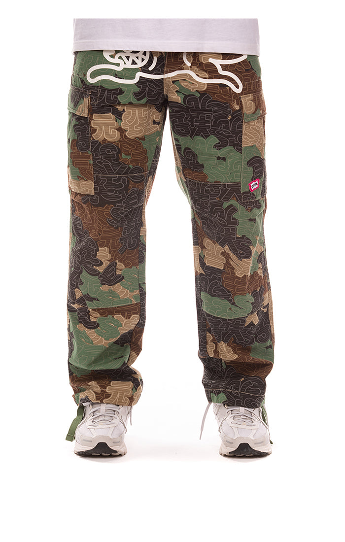 Icecream Men's Big Block Cargo Pants in camo – view 1 of 2