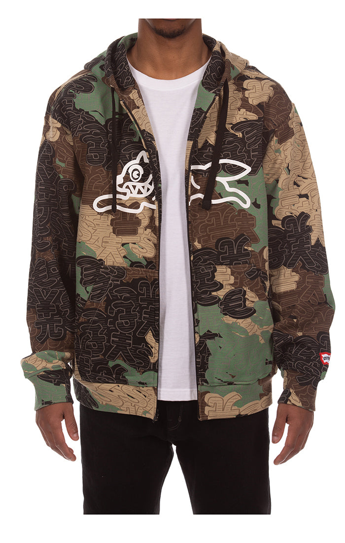 Icecream soft shell hoodie - Camo