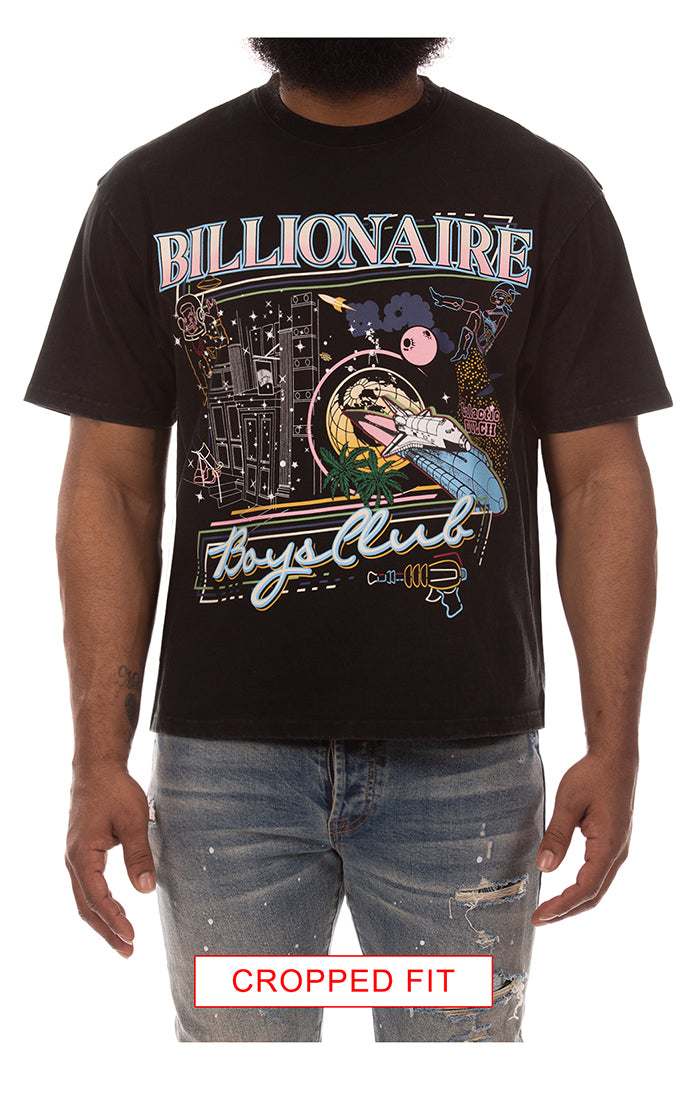 Billionaire Boys Club BB to the moon ss knit (cropped fit) - Black – view 1 of 2
