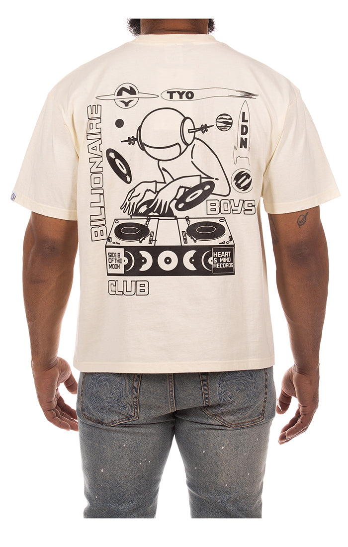 Billionaire Boys Club BB side b ss knit (cropped fit) - Winter White – view 1 of 2