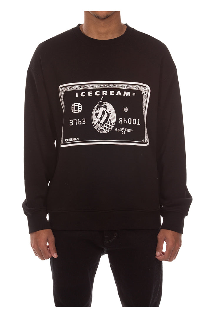 Icecream card sweatshirt - Black