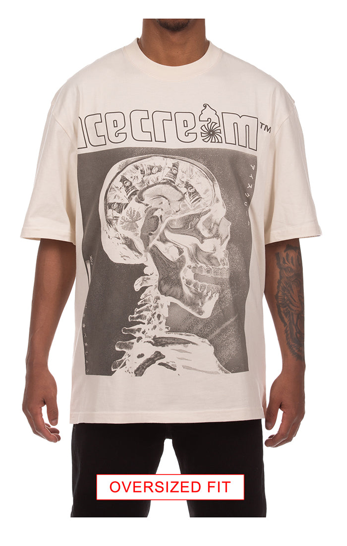 Icecream money on my mind ss knit (oversized) - Antique White