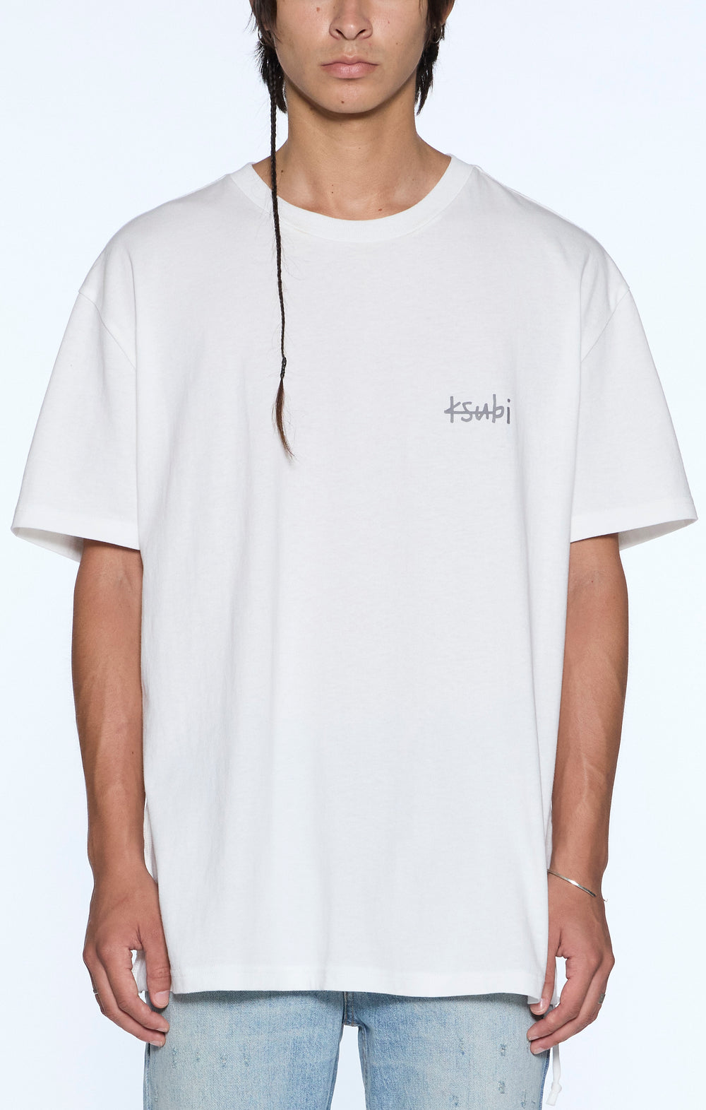 Ksubi All Day Biggie SS Tee in vintage white – view 1 of 2