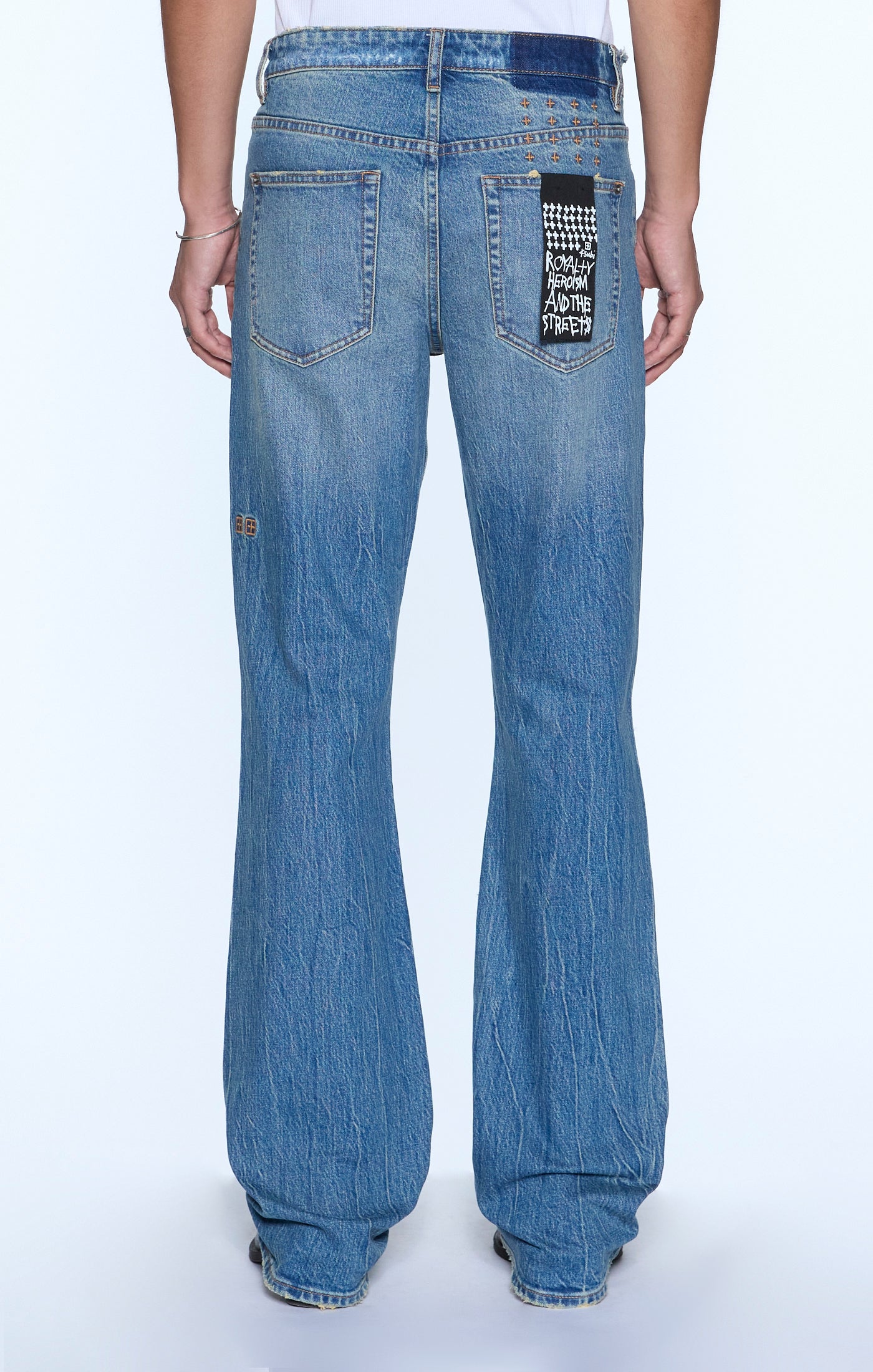 Ksubi Bronko Texas Blue Studded Jeans in blue – view 2 of 2