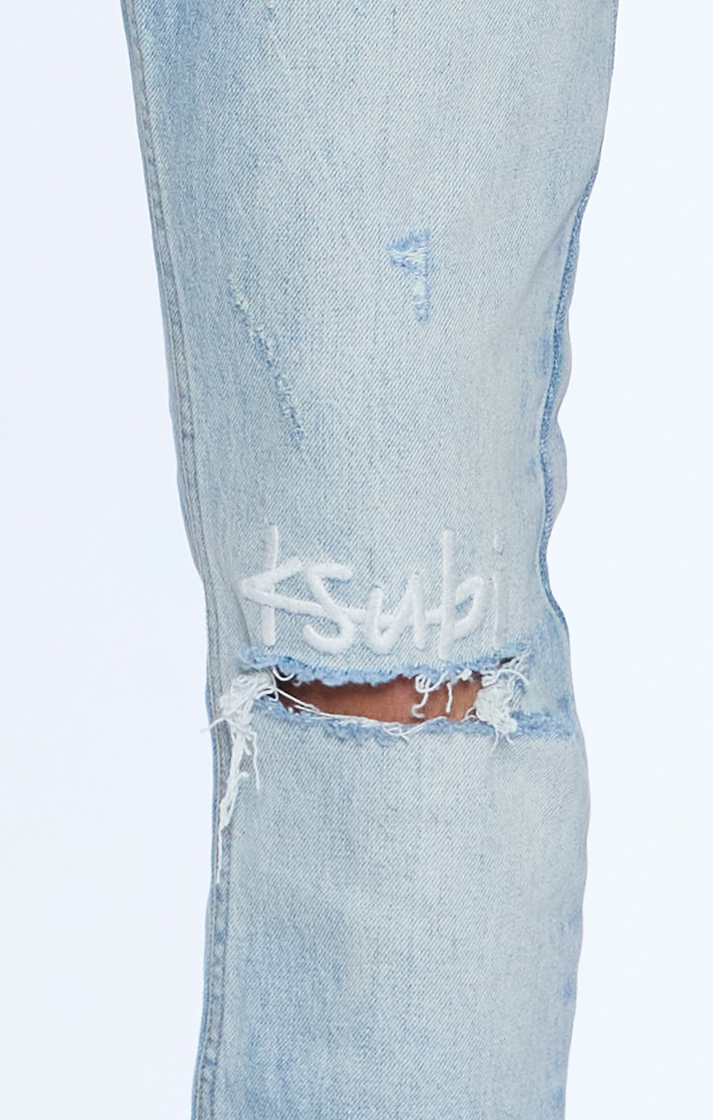 Ksubi Van Winkle Manhattan 1999 skinny jeans in blue indigo stone wash – view 3 of 3