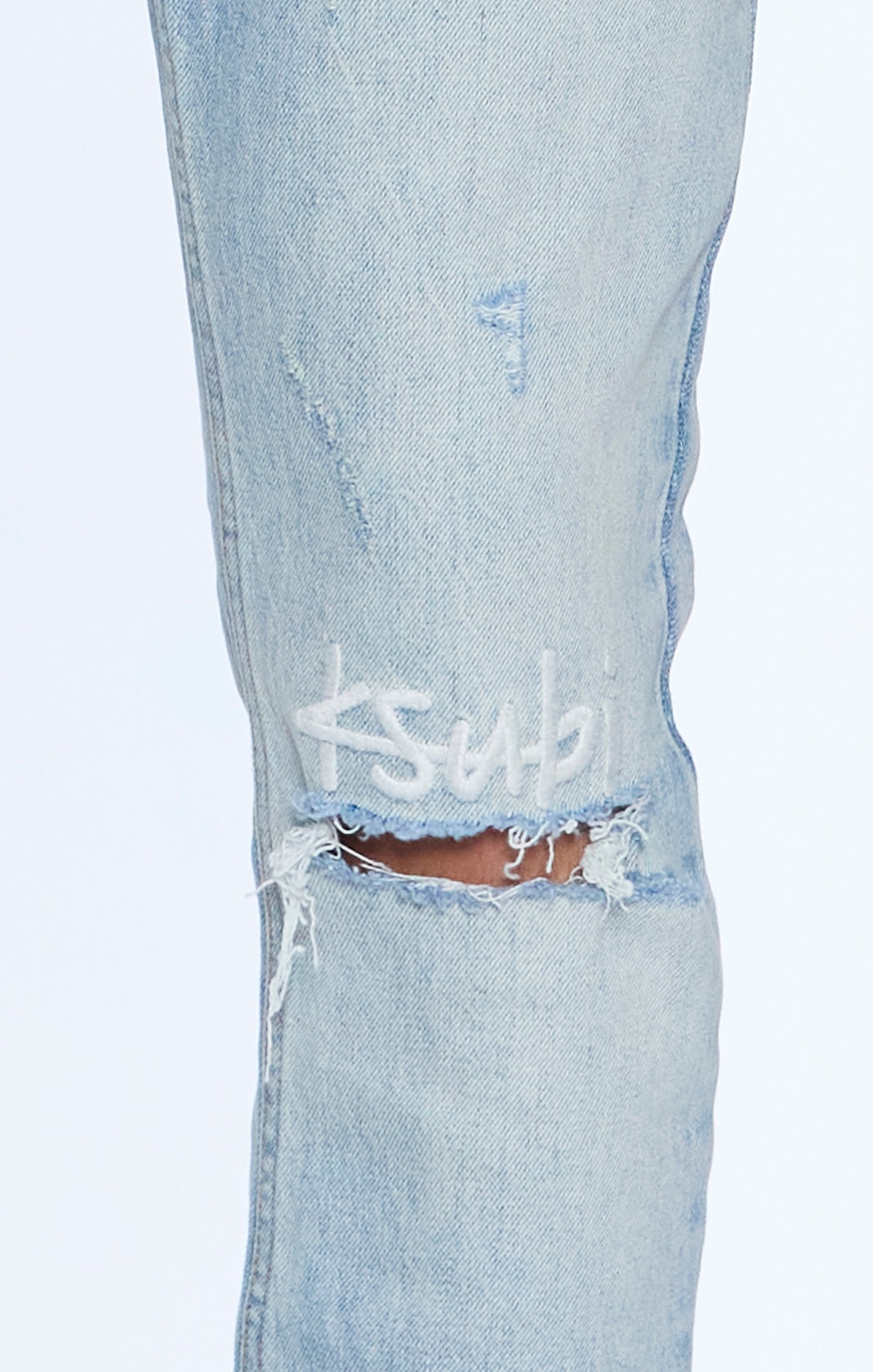 Ksubi Van Winkle Manhattan 1999 skinny jeans in blue indigo stone wash – view 3 of 3