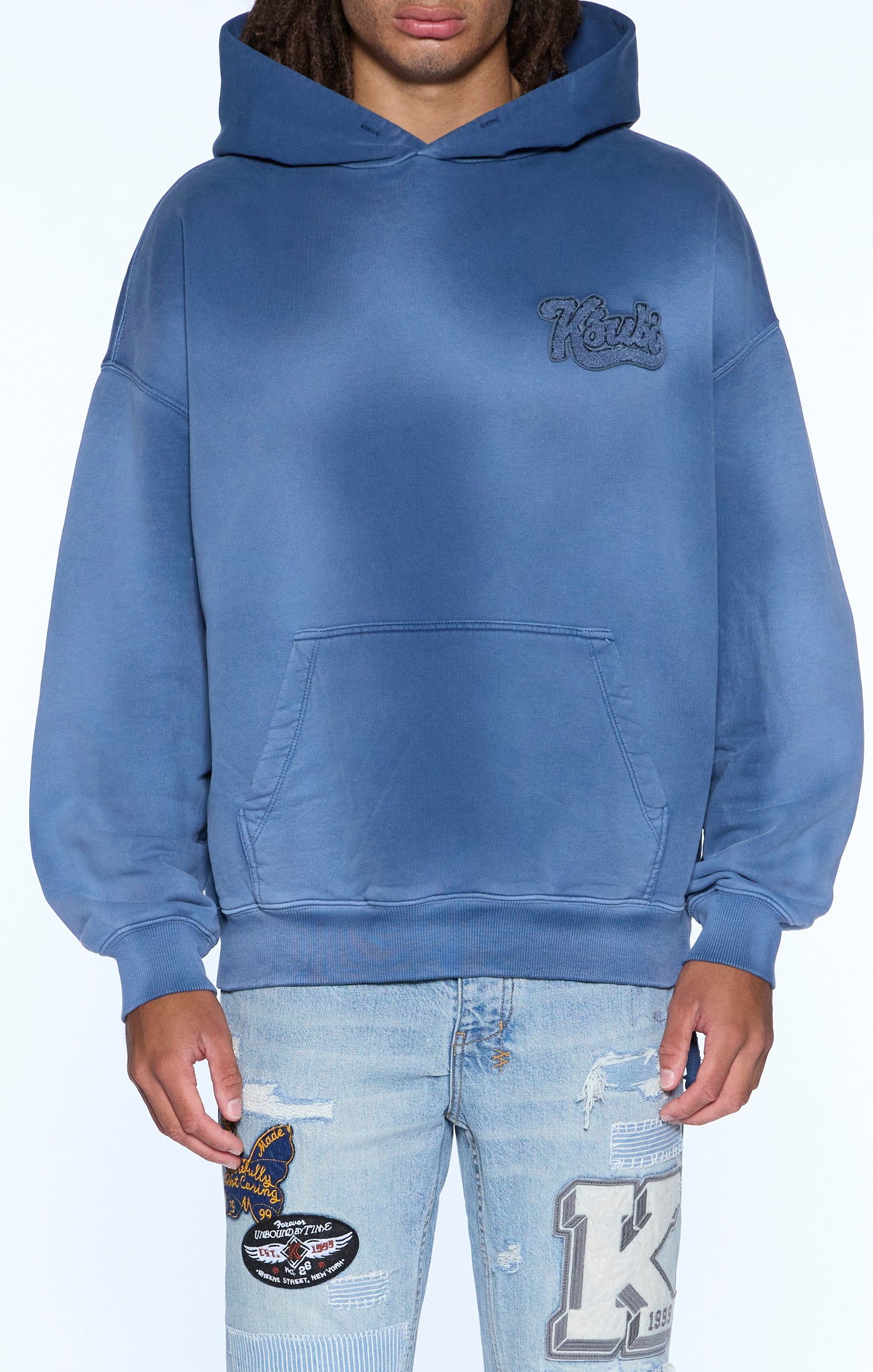 Ksubi ace ekcess hoodie ink fade  Dark Blue