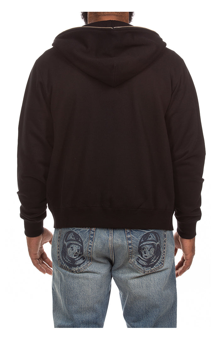 BB script zip hoodie - Black