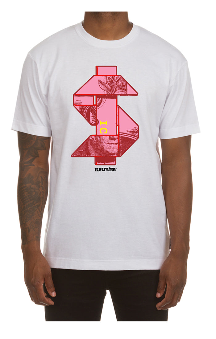 Icecream origami ss tee - White