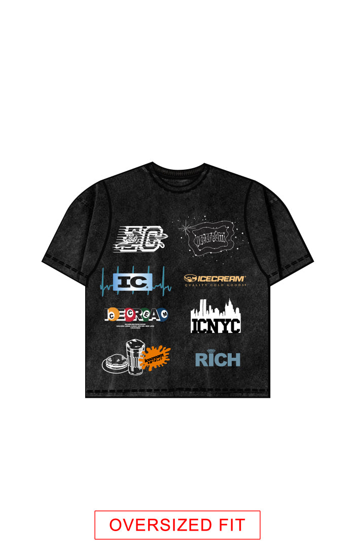 Icecream rich ss knit - Black
