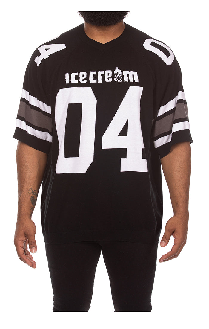 Icecream touch down (box fit) ss sweater - Black