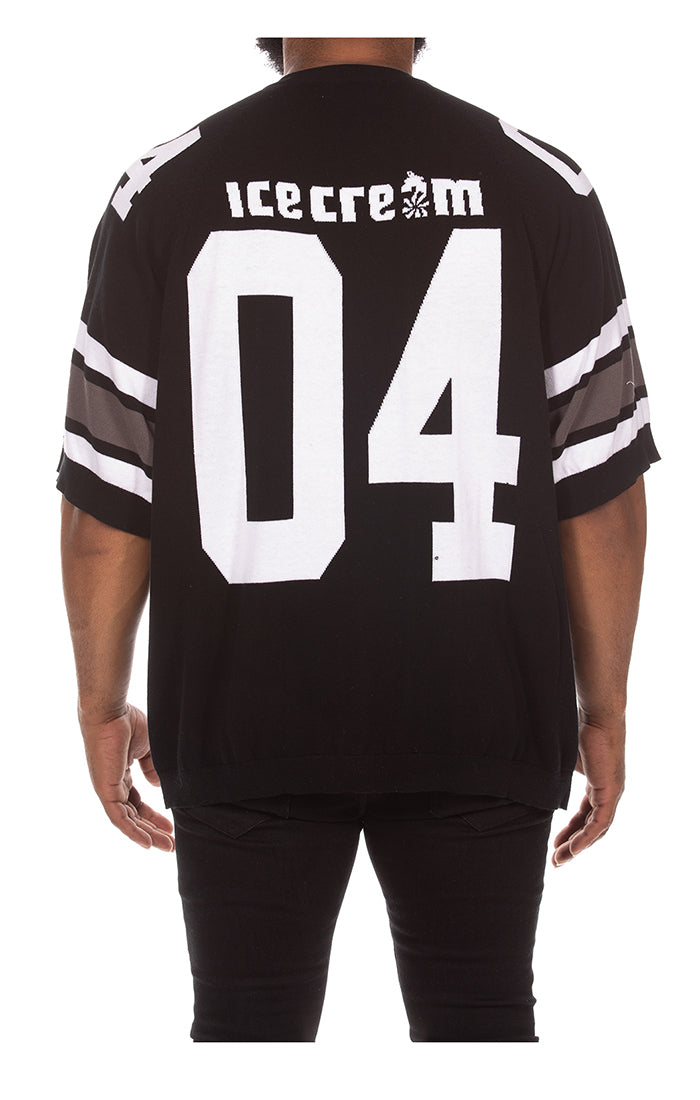 Icecream touch down (box fit) ss sweater - Black