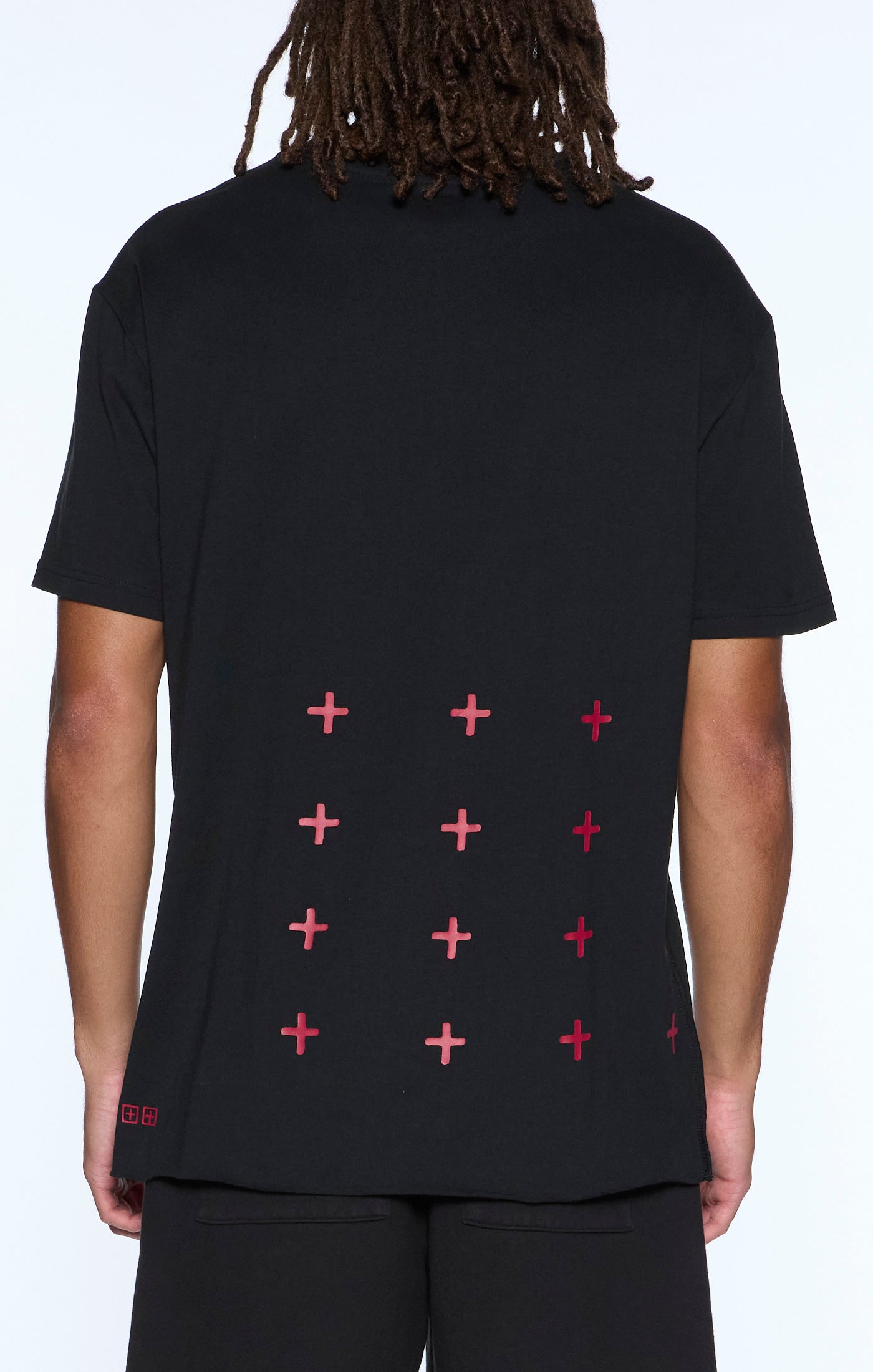Ksubi All Day Biggie SS Tee w/ Red in faded black – view 2 of 2