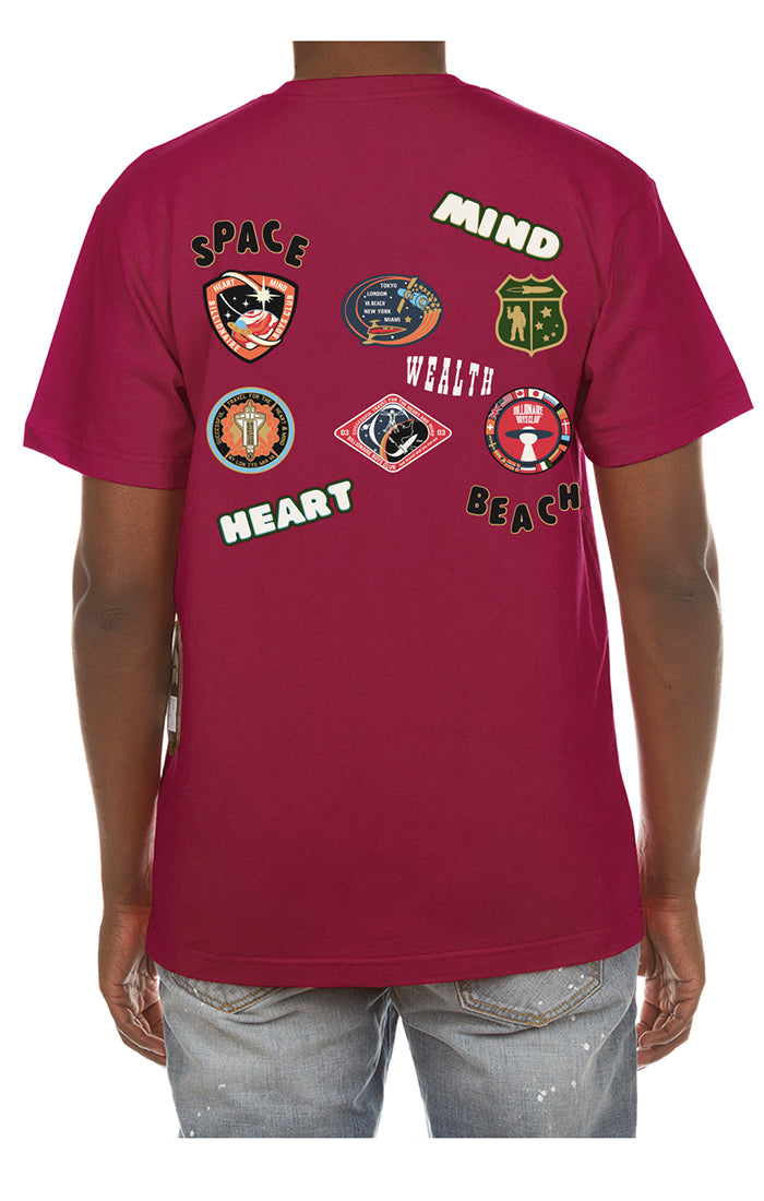 Billionaire Boys Club BB Mantra Tee in Rhododendron – view 2 of 2