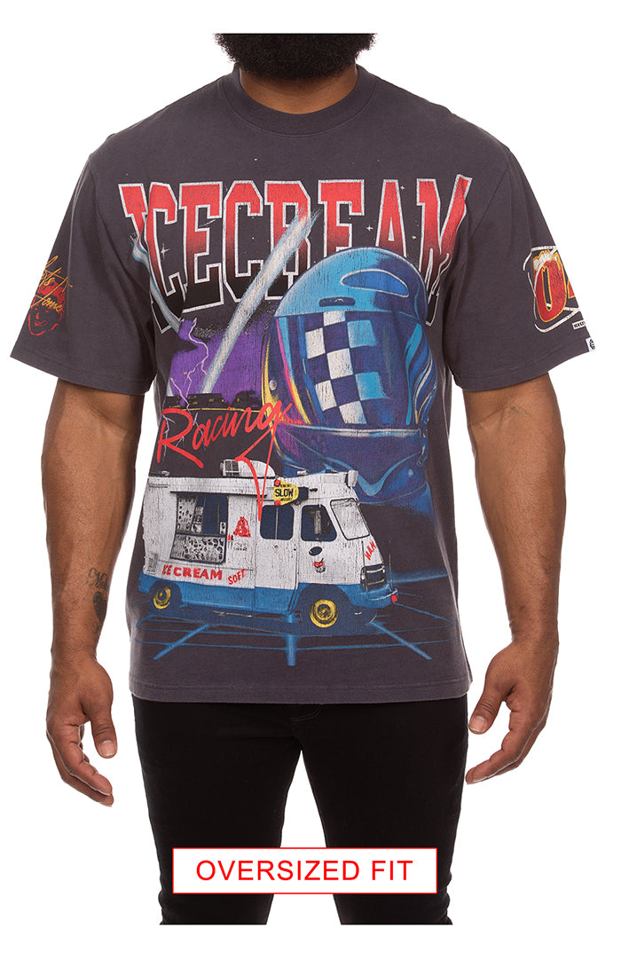 Icecream Racing Tee - Charcoal Art