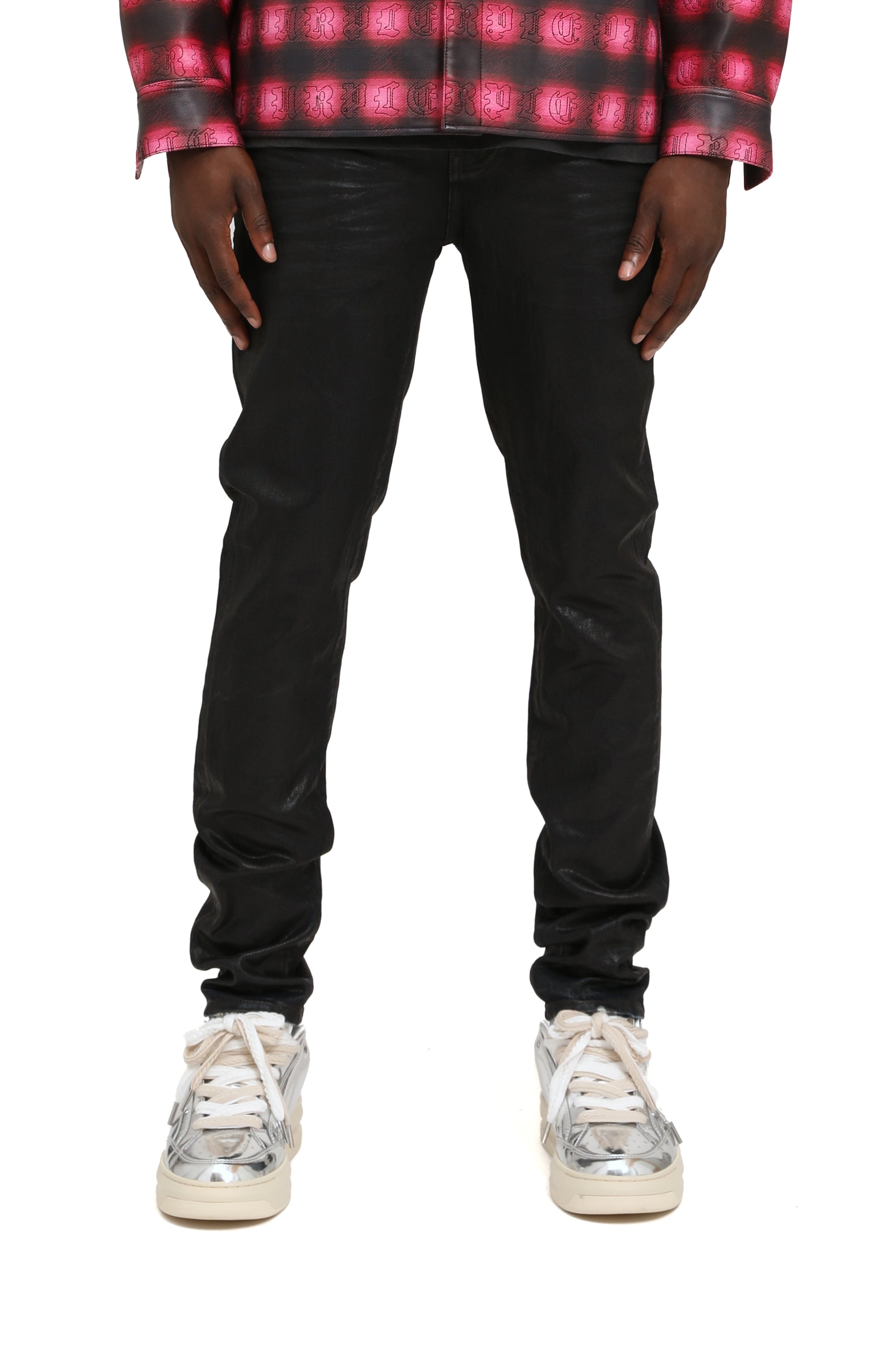 Skinny Coated Indigo - Indigo Black