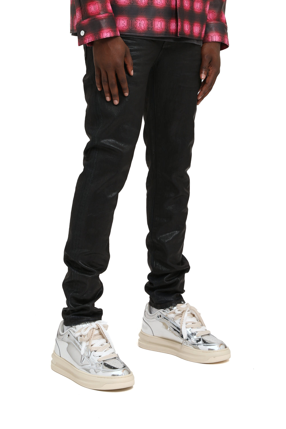 Purple Jeans Skinny Coated Indigo - Indigo Black – view 4 of 4