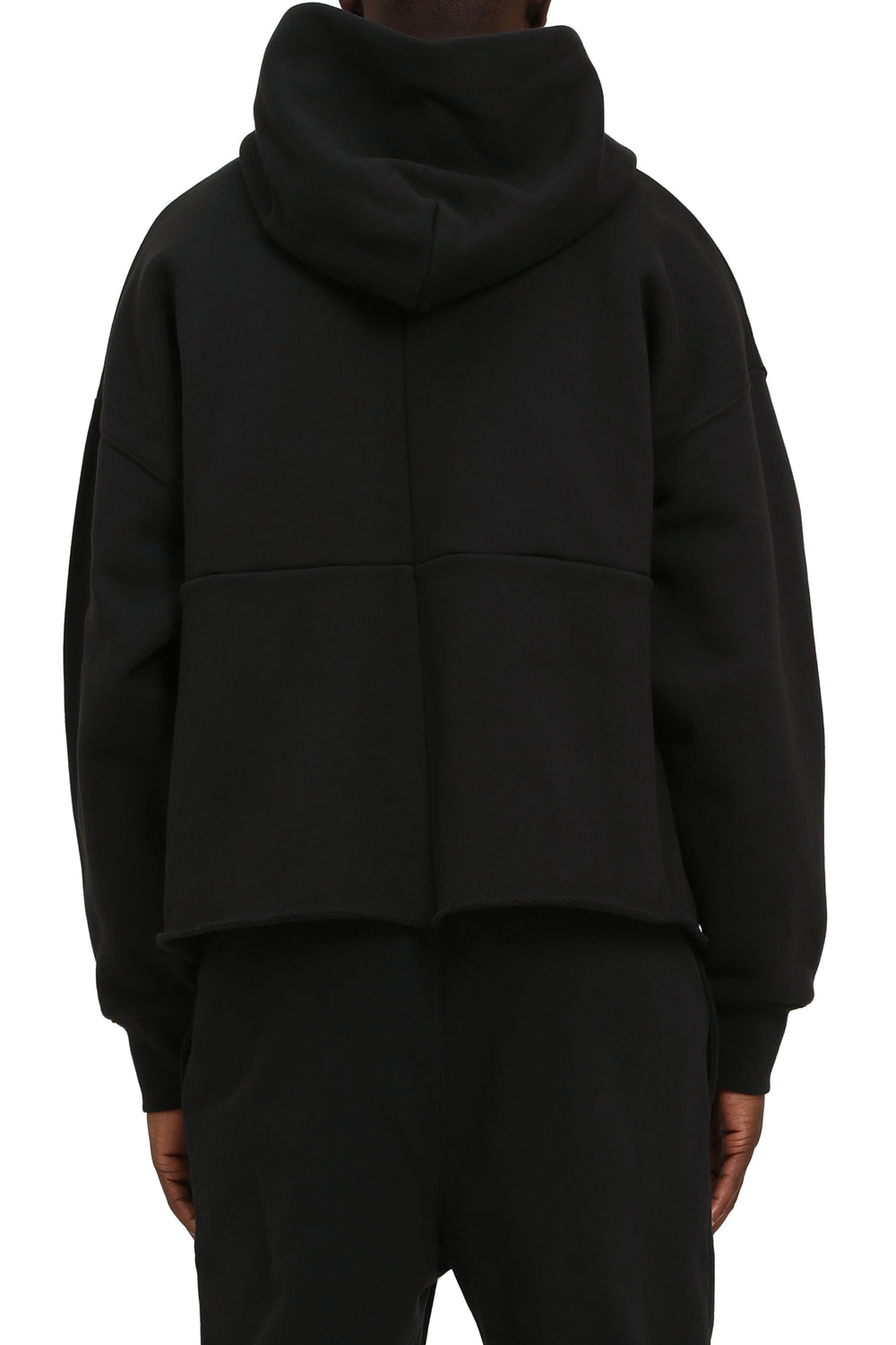 Purple Brand HWT Fleece Oversized Hoodie in black, oversized long-sleeve hoodie – view 2 of 2