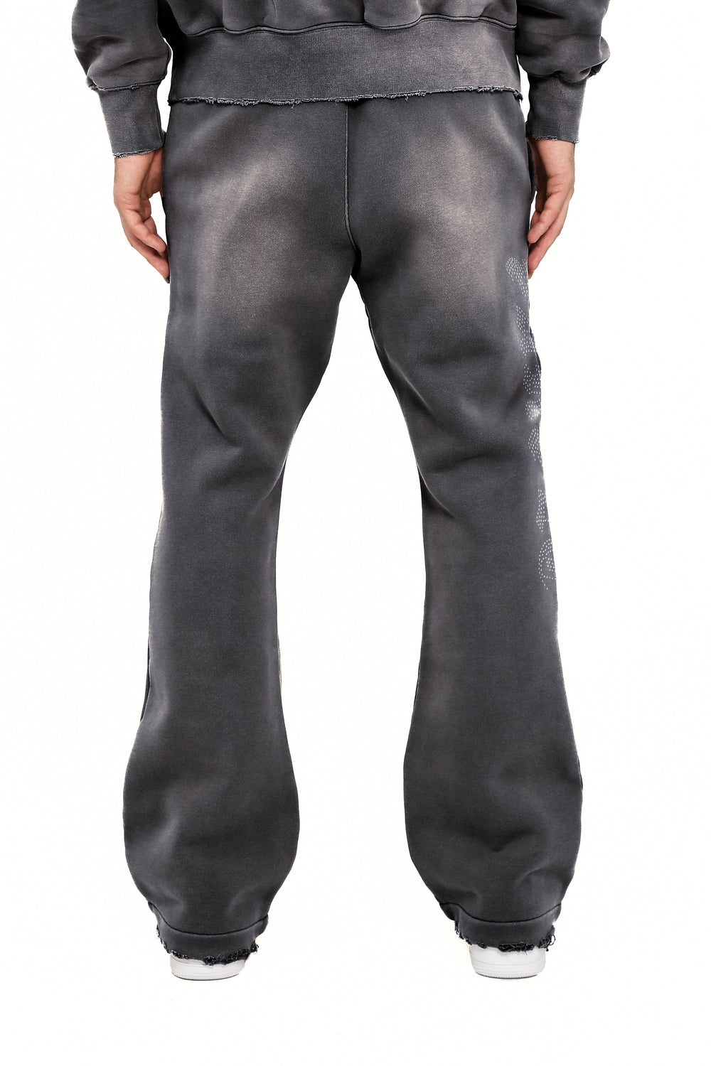 Purple Jeans Hwt Fleece Flared Pant - Black – view 2 of 2