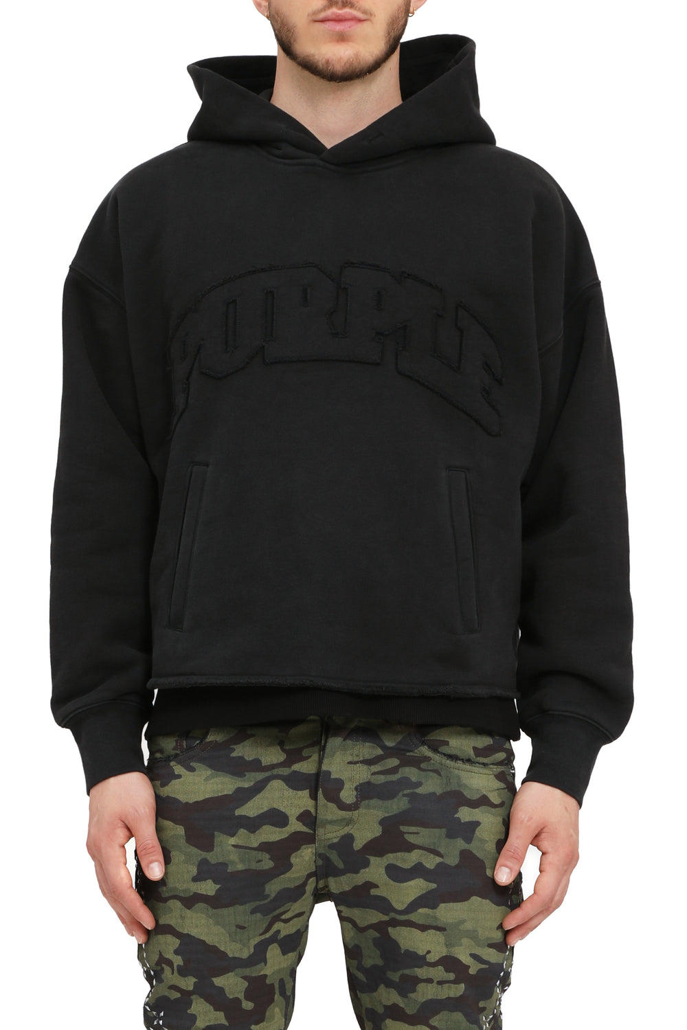 Purple Jeans Hwt Fleece Oversized Hoodie - Black – view 1 of 2
