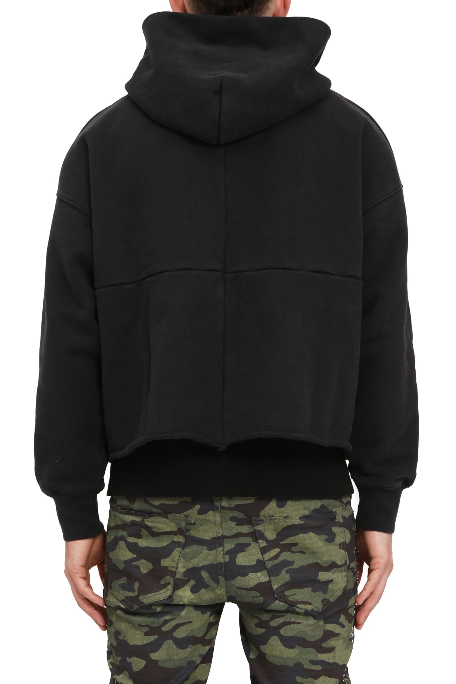 Purple Jeans Hwt Fleece Oversized Hoodie - Black – view 2 of 2
