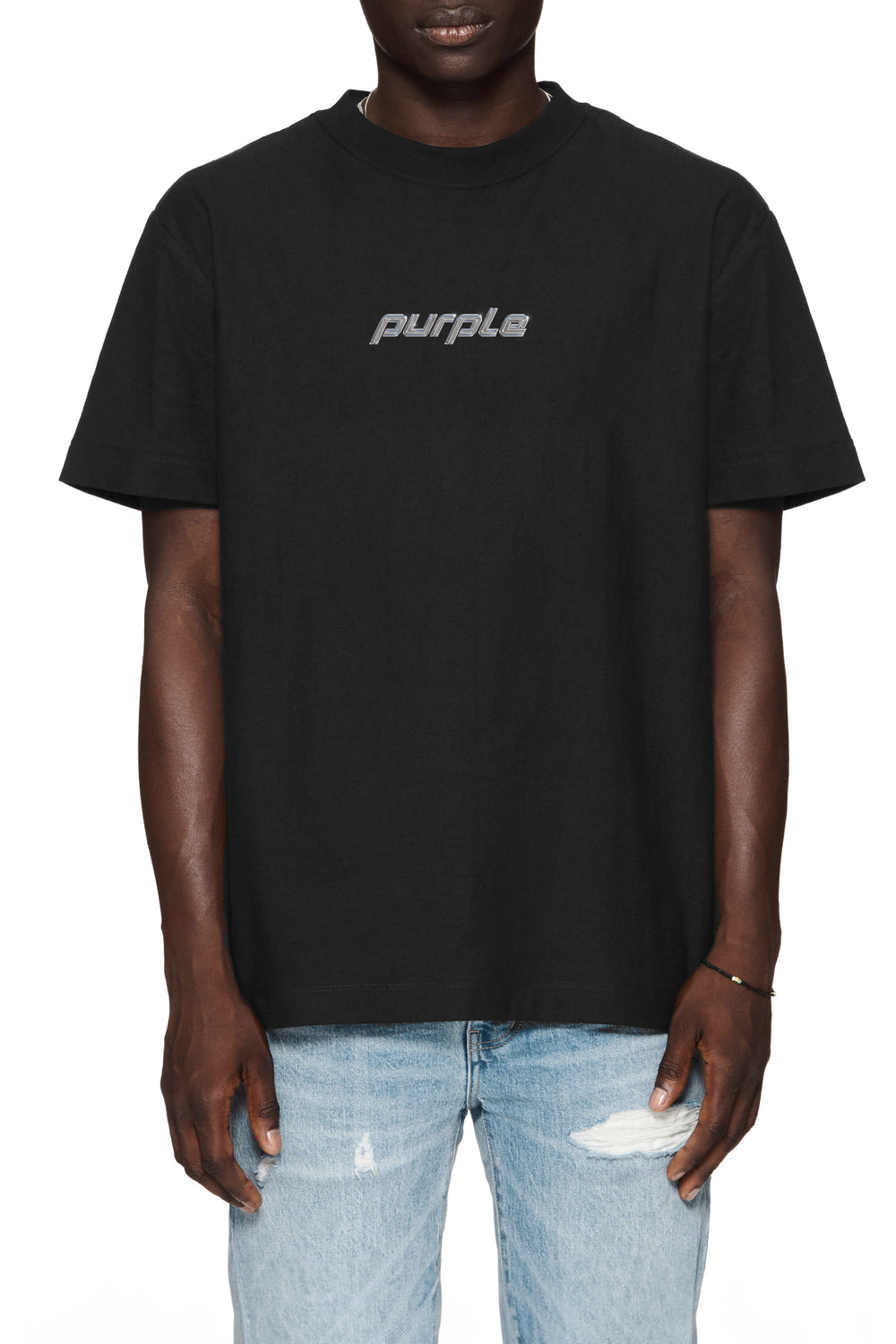 Purple Jeans Hwt Jersey Ss Tee - Black – view 1 of 2