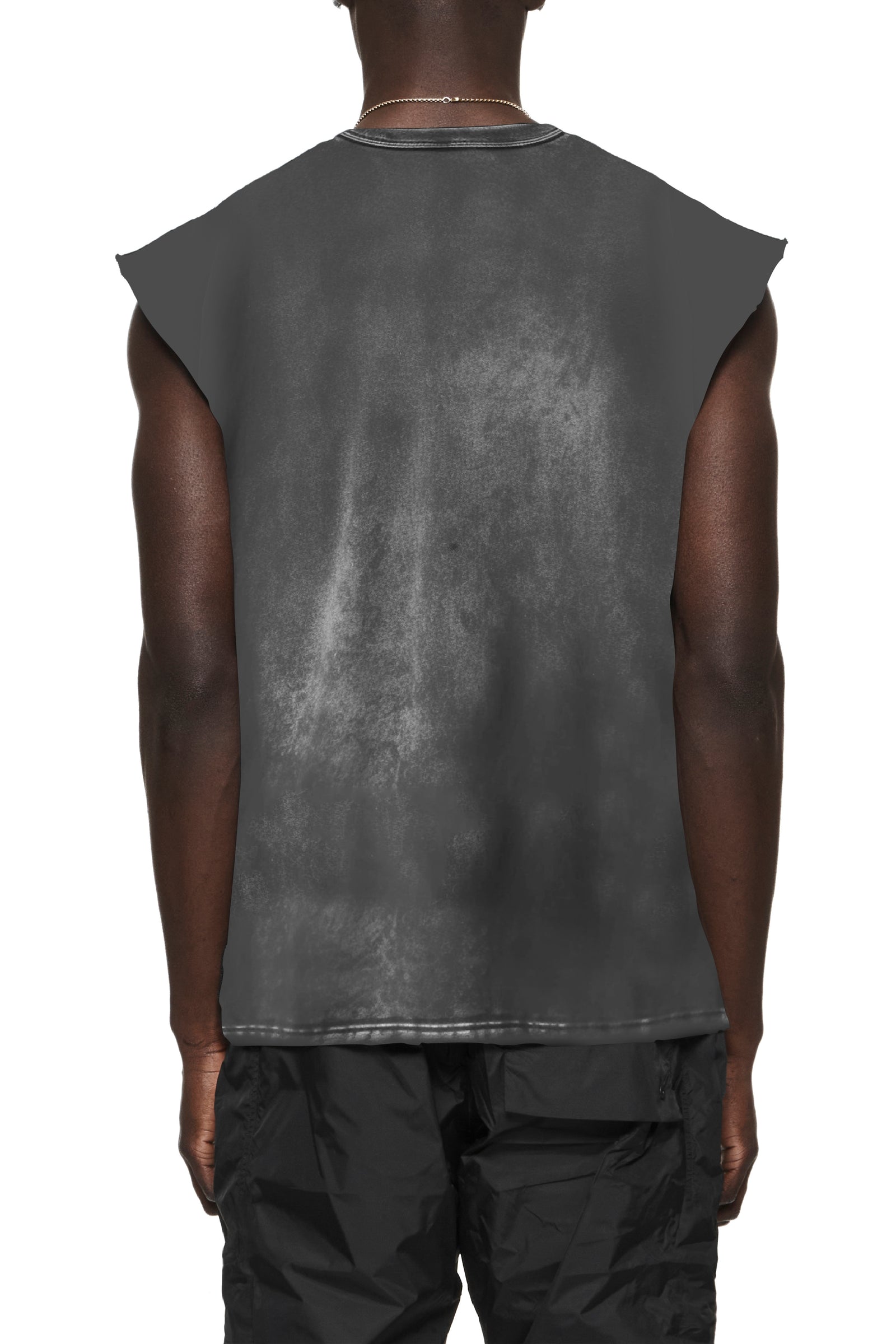 Purple Jeans Textured Sleeveless Tee - Black – view 2 of 2