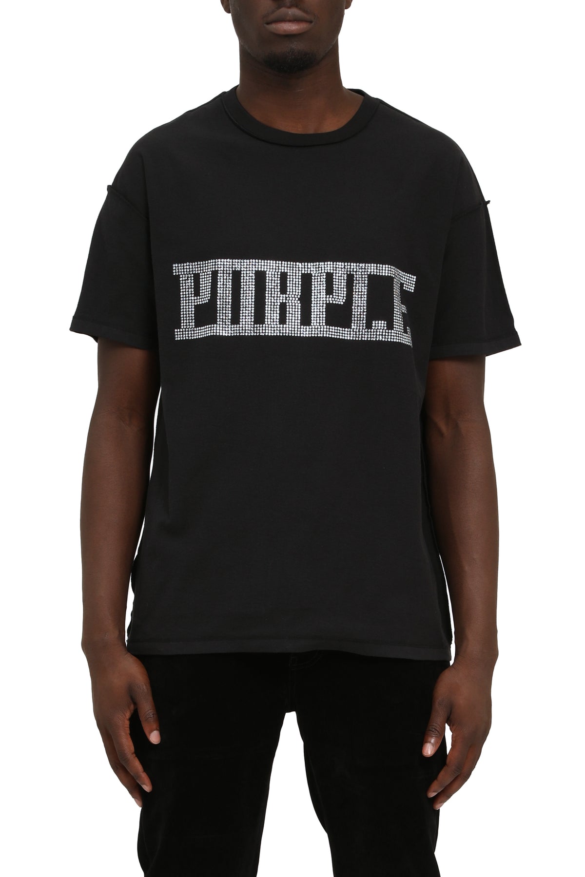 Textured Inside Out Tee - Black