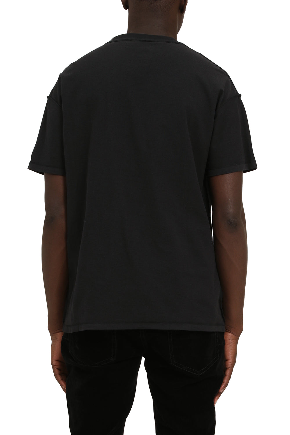 Purple Brand Textured Inside Out Tee in black – view 2 of 2