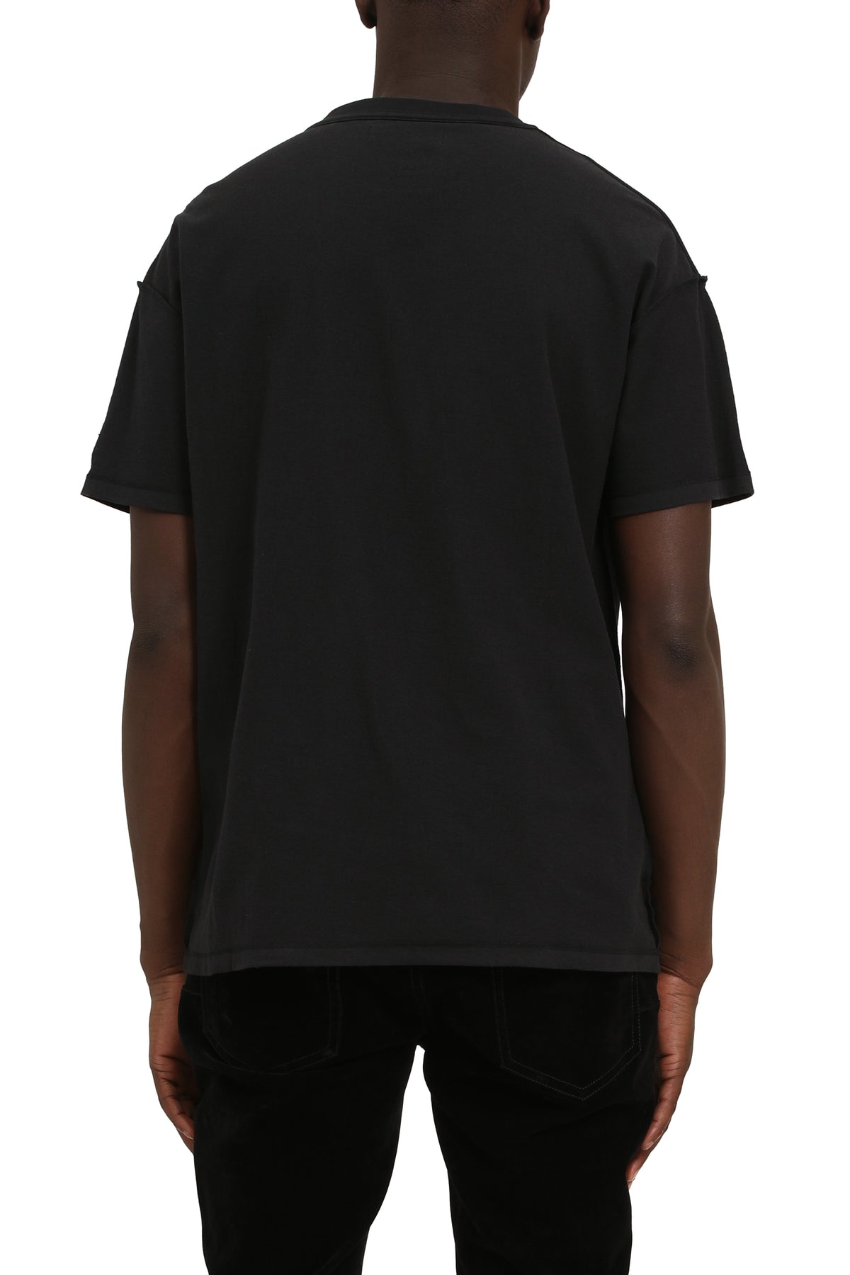 Textured Inside Out Tee - Black