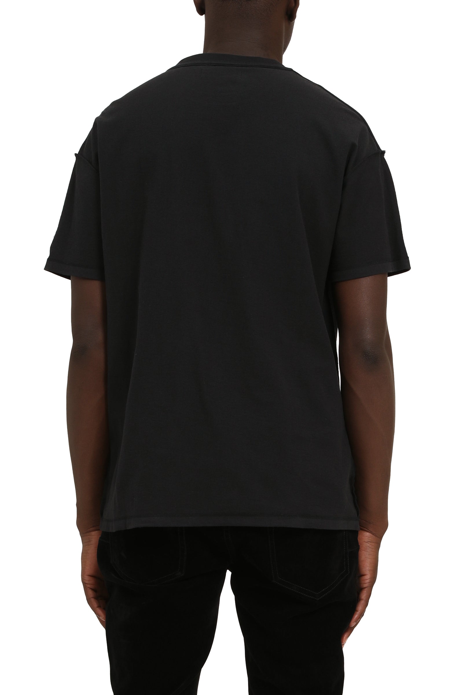 Purple Brand Textured Inside Out Tee in black – view 2 of 2