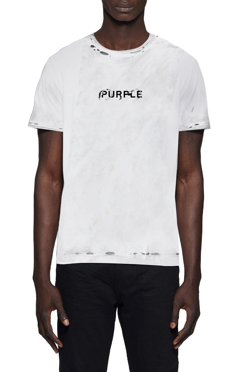 Purple Jeans Clean Jersey Ss Tee - White – view 1 of 2