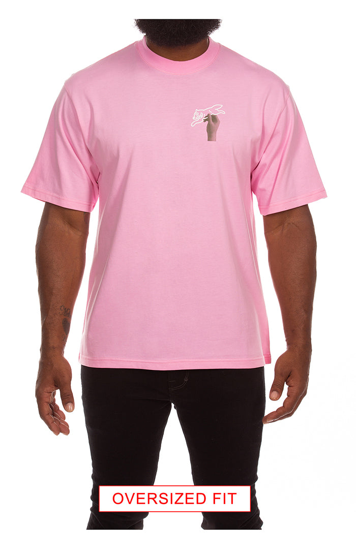 Icecream handy ss knit (oversize) - Prism Pink